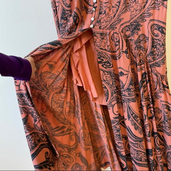 Free People Smooth Sailing Maxi Skirt Paisley Boho - Picture 8 of 11